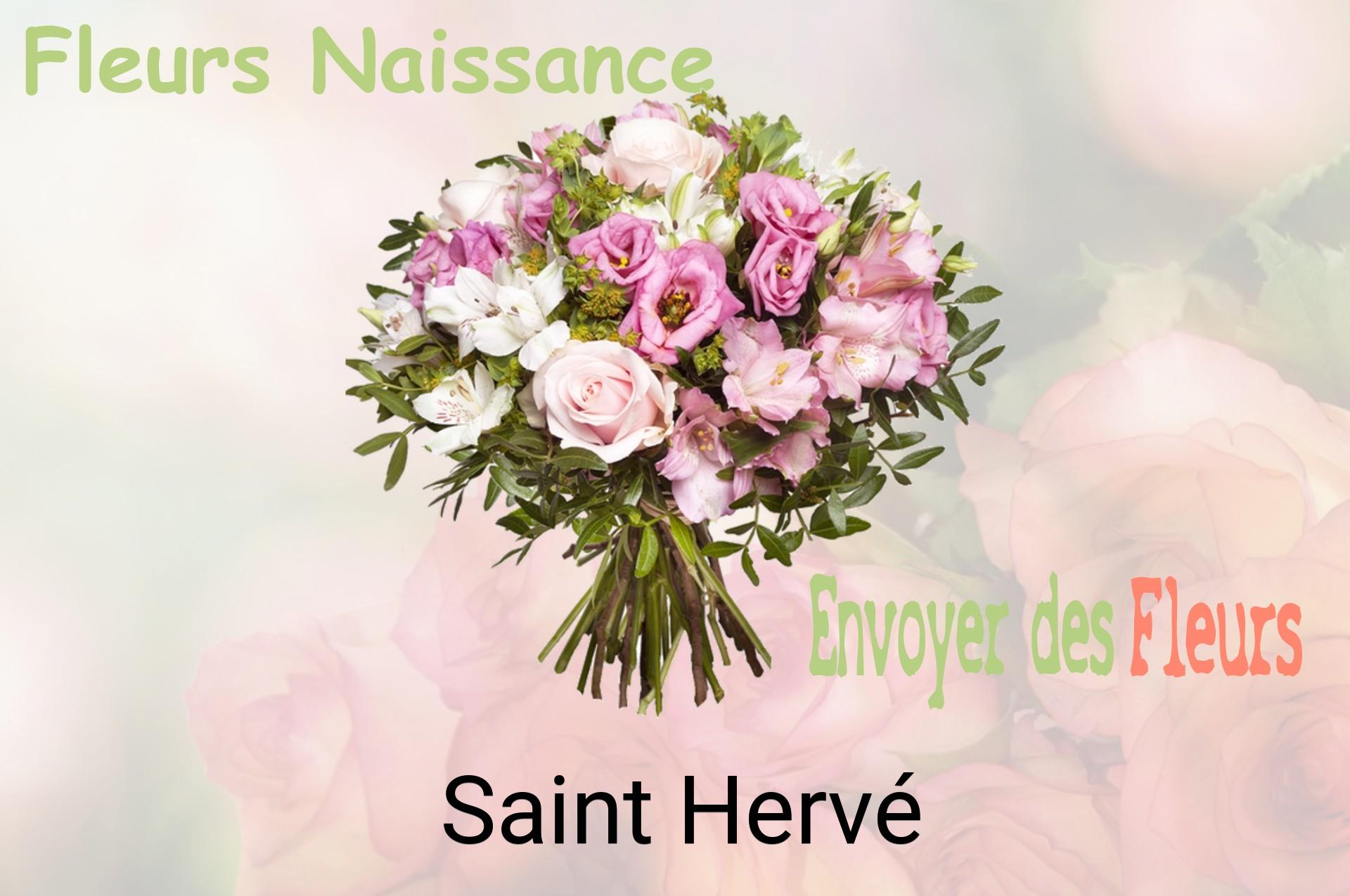 Bouquet de fleurs de naissance livré à Saint-Hervé